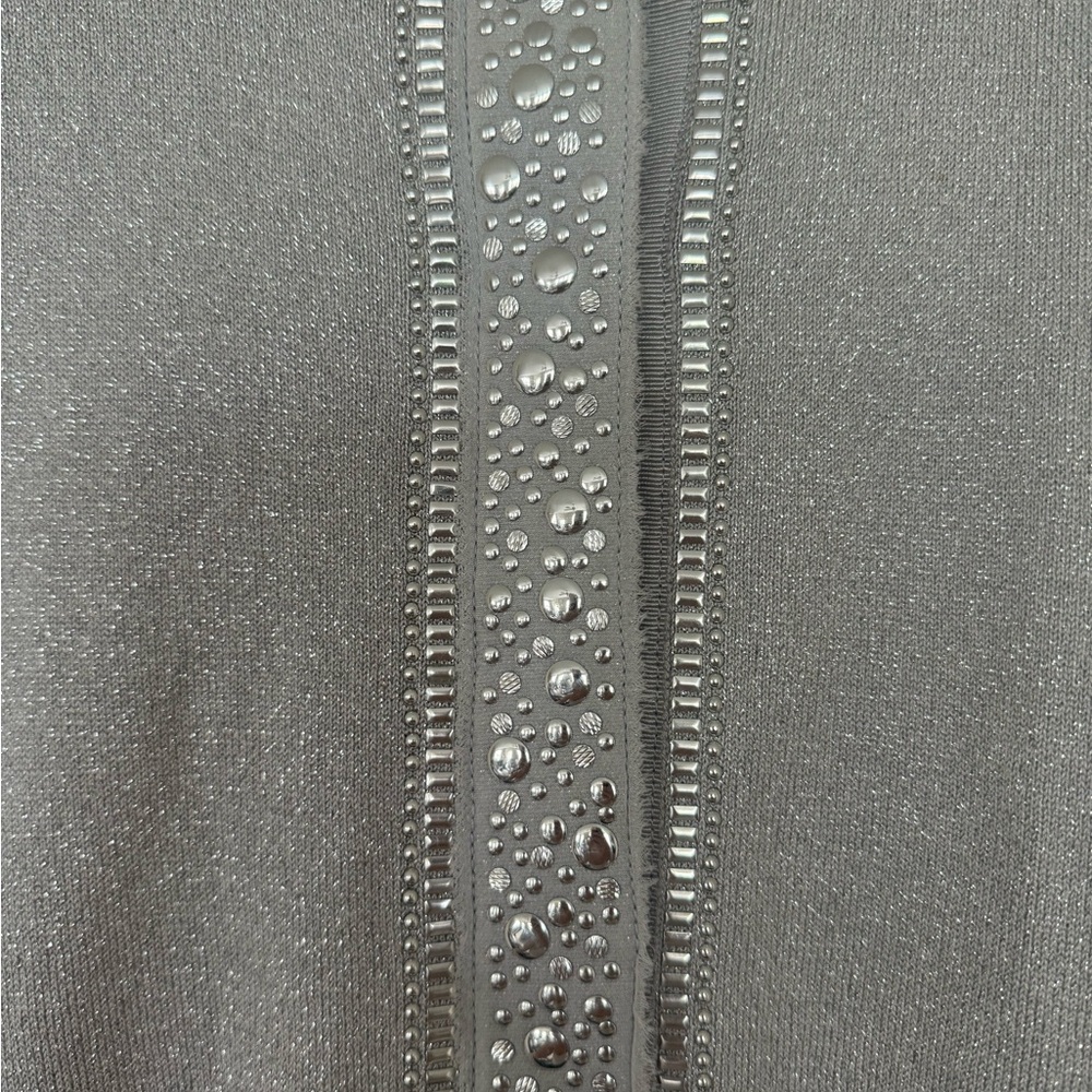 NWOT White House Black Market Silver Embellished Cardigan - Picture 3 of 9